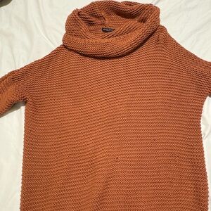 Brave Soul Rust Cowl Neck Sweater